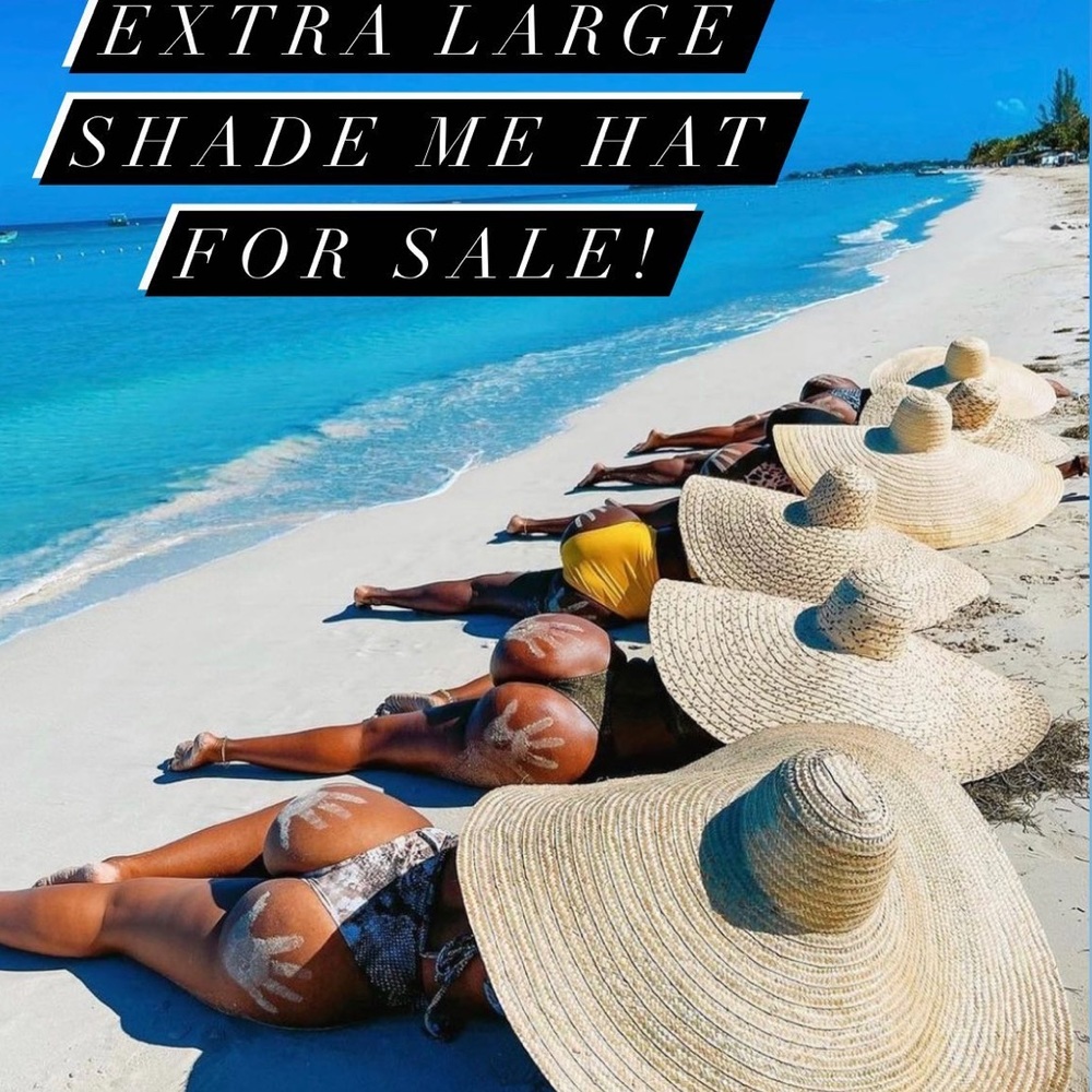Extra Large Shade Me Hat…authentic/real straw.
